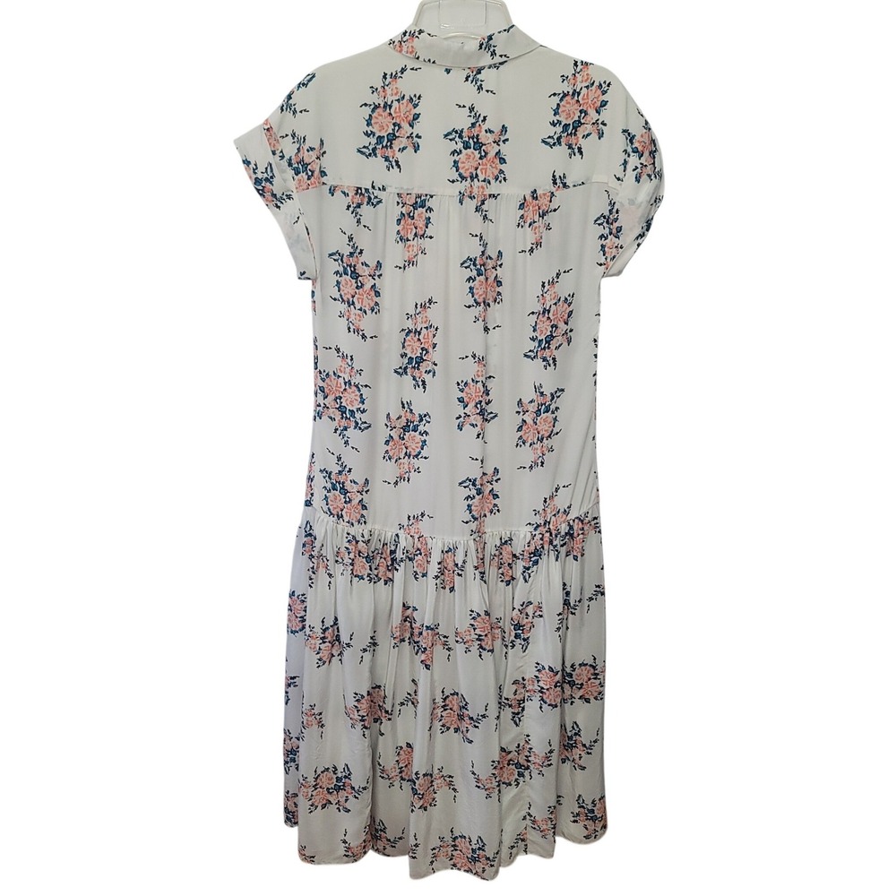 Veronica Beard Silk Floral Dress Size 0 Designer Feminine Boho Spring Cottage - Picture 4 of 9